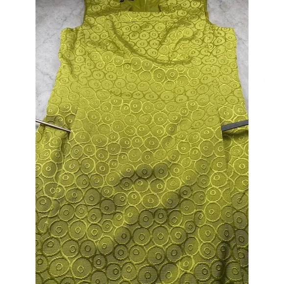 Nine West Vintage Dress 14 Chartreuse Green - Picture 9 of 12